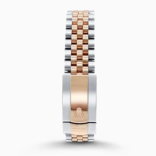 Pre-Owned Rolex Datejust 41mm Men's Watch Chocolate Dial, Fluted Bezel, Jubilee Bracelet in 18K Rose Gold & Stainless Steel - Image 2