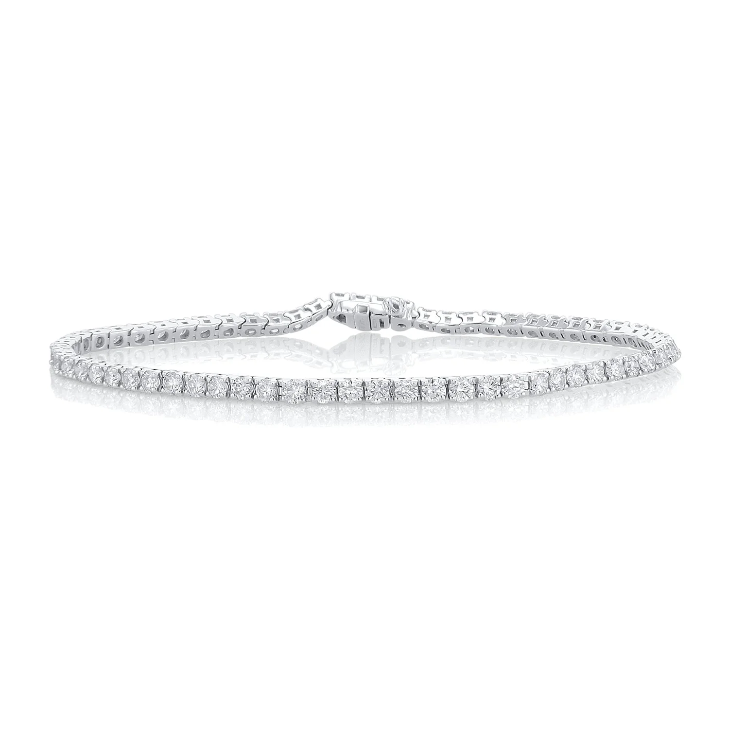 4.00 Carat Natural Diamond Tennis Bracelet