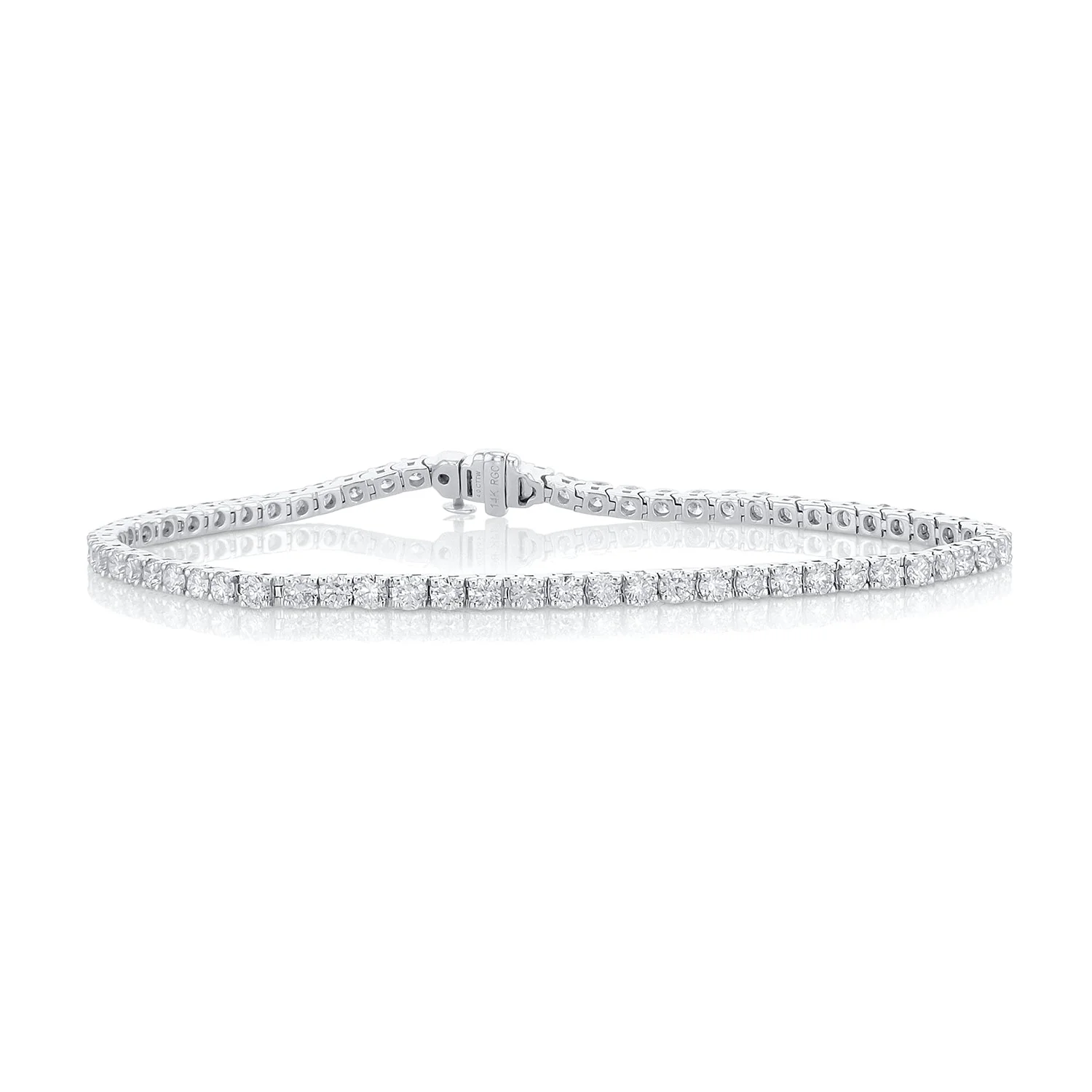 4.00 Carat Natural Diamond Tennis Bracelet - Image 2