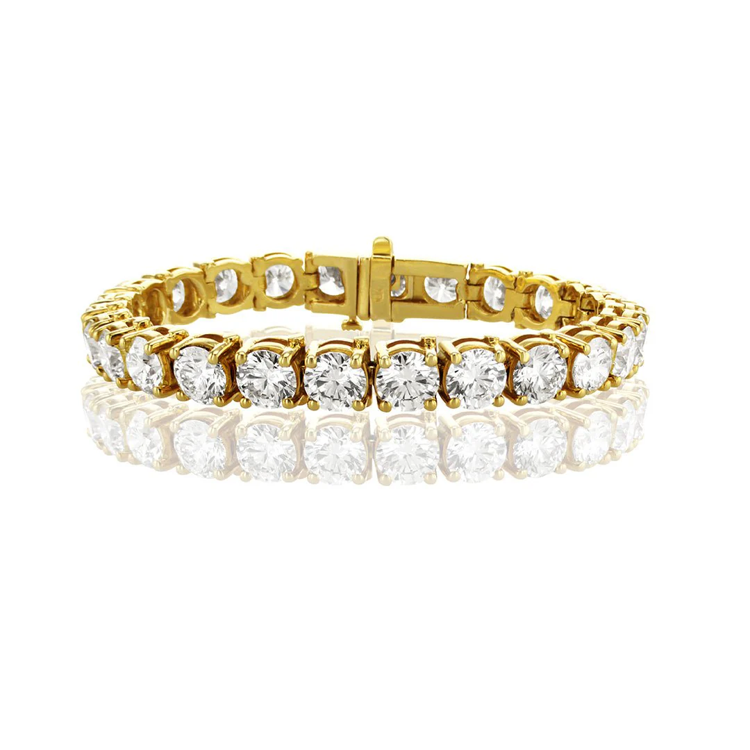 26.76 Carats Natural Diamond Tennis Bracelet